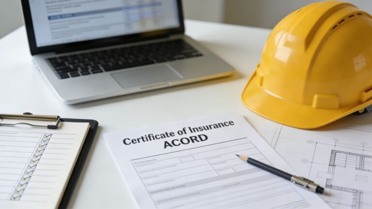 Certificate of Insurance Template: A Contractor’s Guide