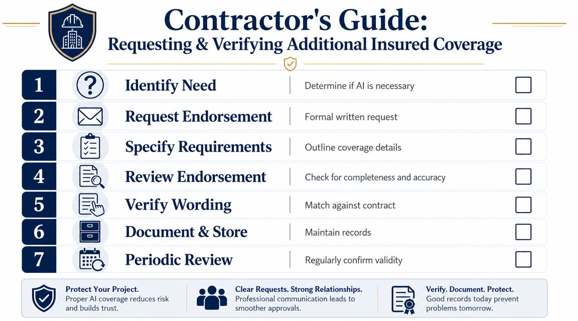 A Contractor's Process for Requesting and Verifying Coverage