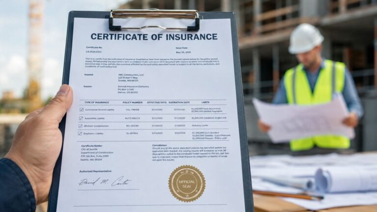 Certificate of Insurance for Vendors: A Contractor’s Guide